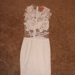 White lace dress